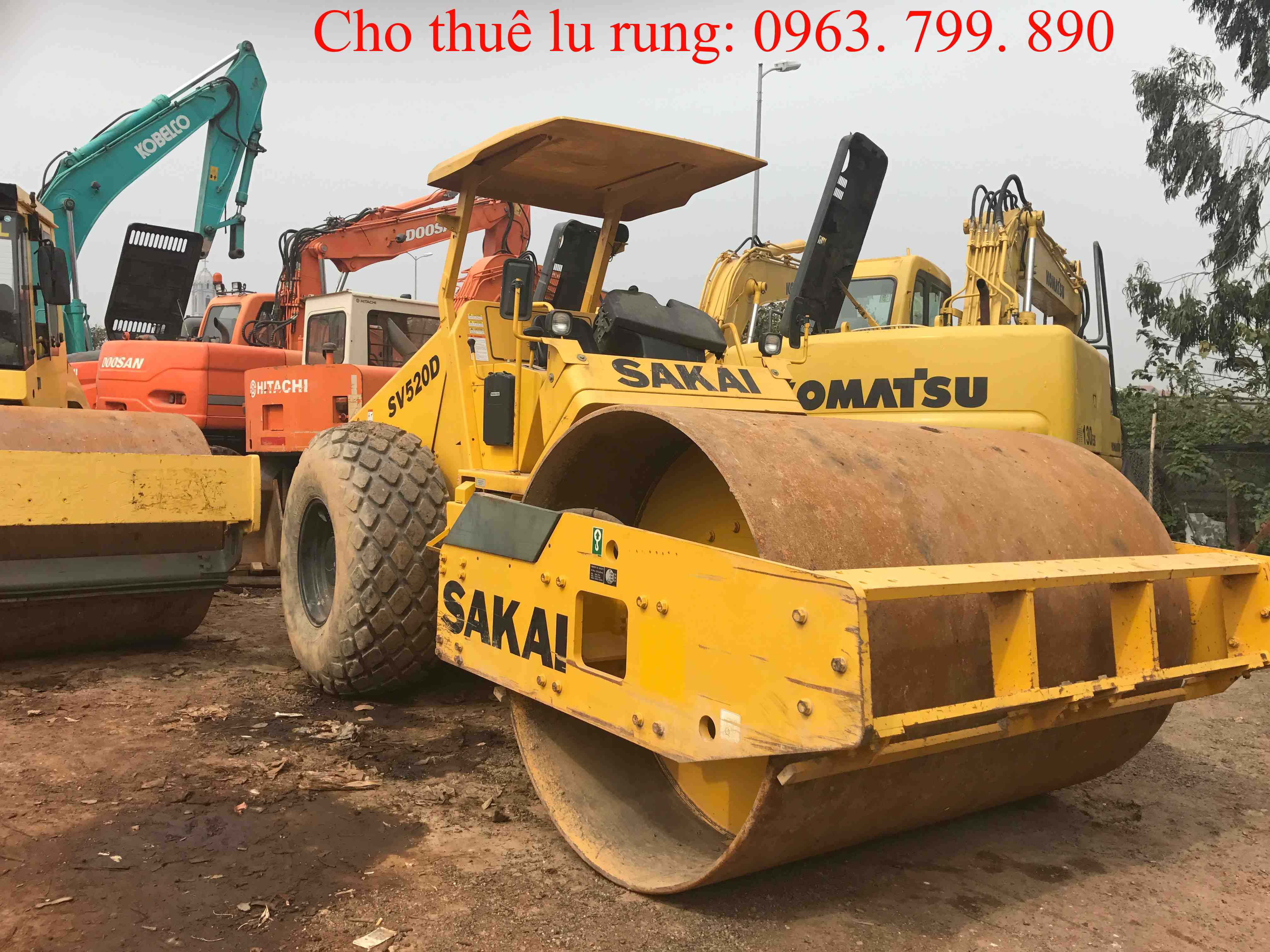 Cho thuê máy lu rung Sakai SV520D