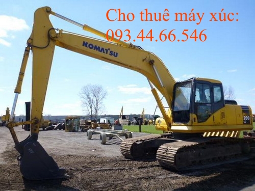 CHO THUÊ MÁY XÚC ĐÀO PC 200 - 7