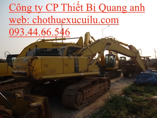 CHO THUÊ MÁY XÚC ĐÀO PC350 - 6 GẦU 1.4 M3