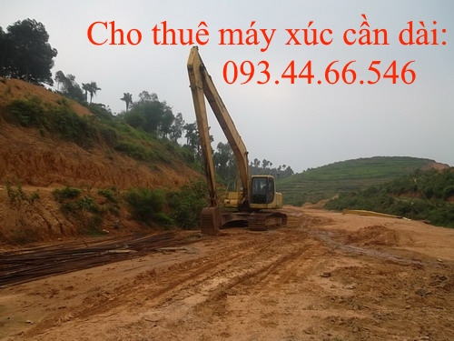 CHO THUÊ MÁY XÚC ĐÀO CẦN DÀI PC 200 - 6