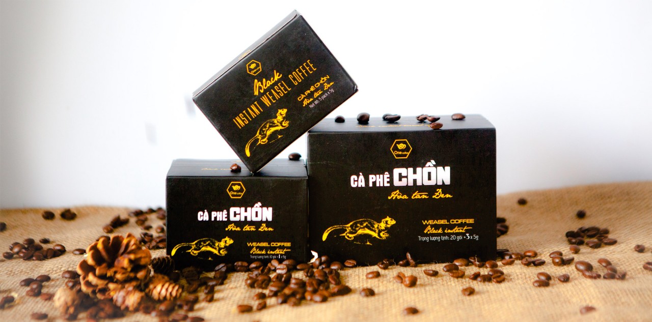 Sản phẩm cà phê Chồn hòa tan của One Coffee