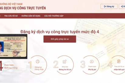 Người dân có thể đổi bằng lái ô tô online qua Cổng dịch vụ công Người dân có thể đổi bằng lái ô tô online qua Cổng dịch vụ công