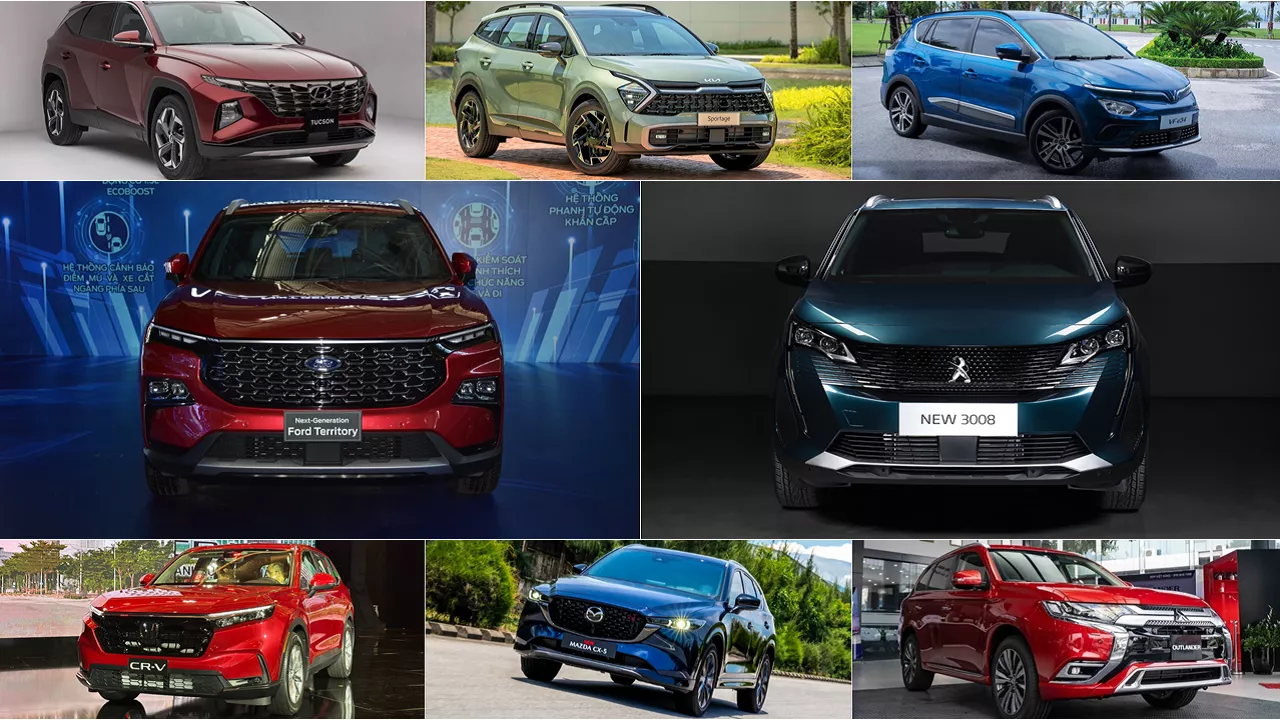 Xe nào có giá lăn bánh rẻ nhất phân khúc SUV cỡ C?