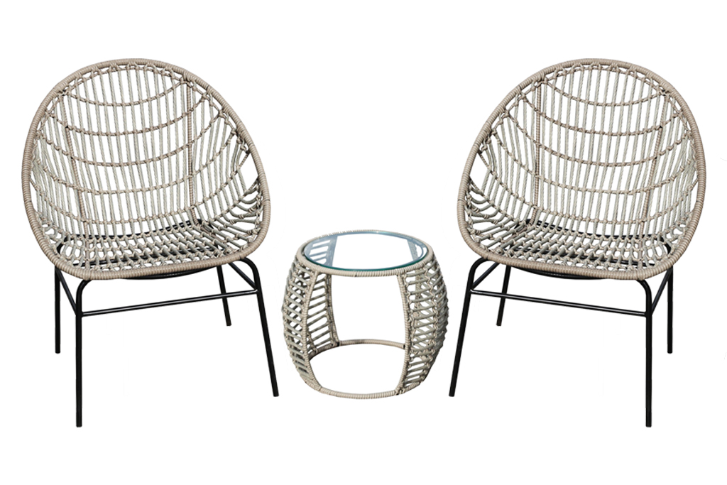 ROPE COFFEE CHAIR AND TABLE SET COMEHOME FURNITURE