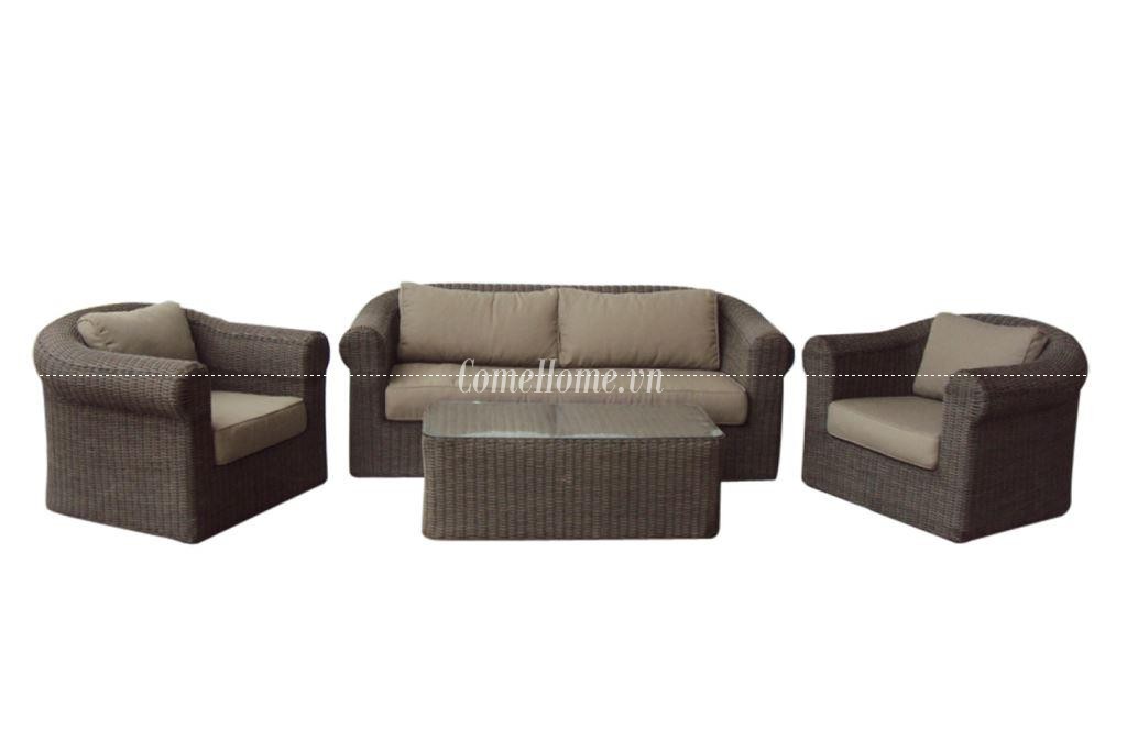 SOFA PE RATTAN WICKER FURNITURE - CH3209A.4BR