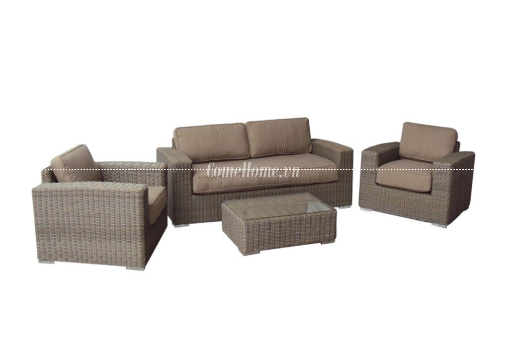 SOFA PE RATTAN WICKER FURNITURE - CH3217A.4GR