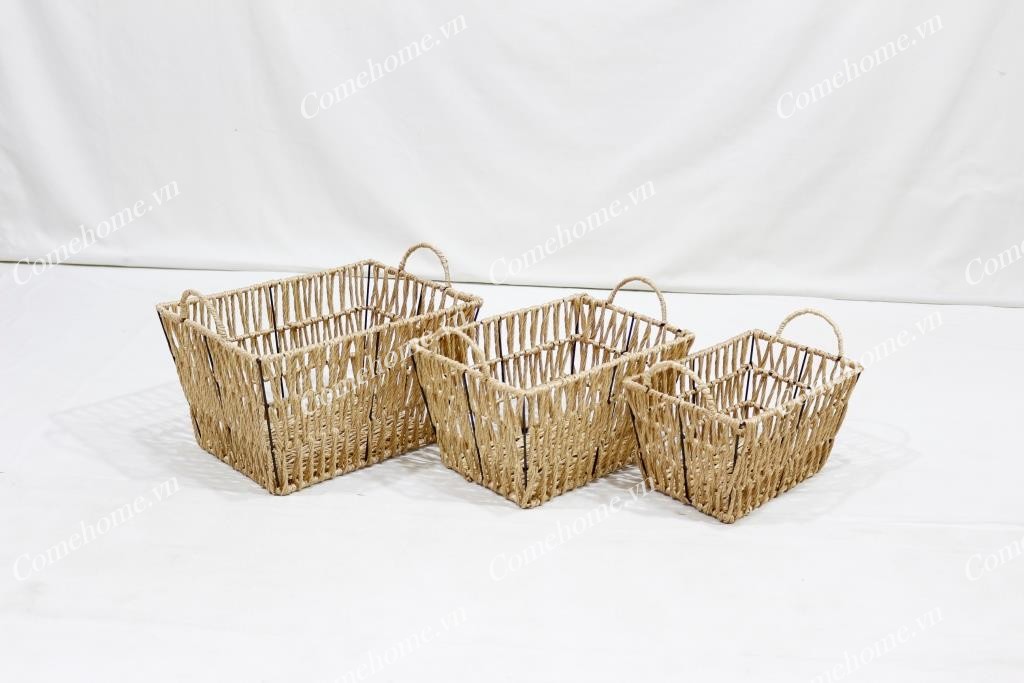 Woven Baskets for Storage, Wicker Storage Basket - CH3926A-3YL