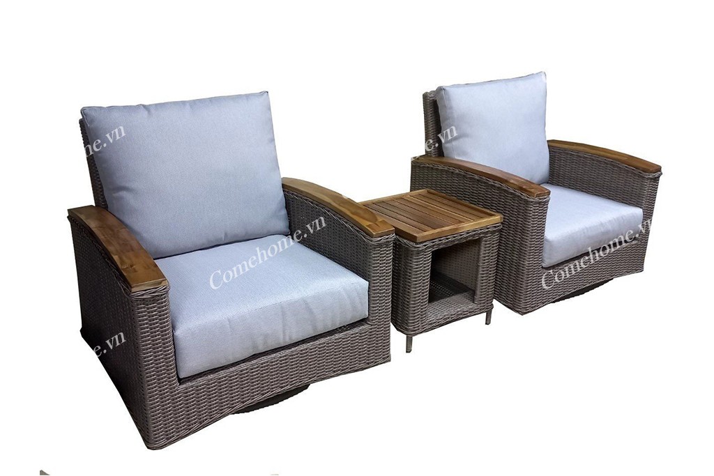 SOFA PE RATTAN WICKER FURNITURE - CH4261A-3GY