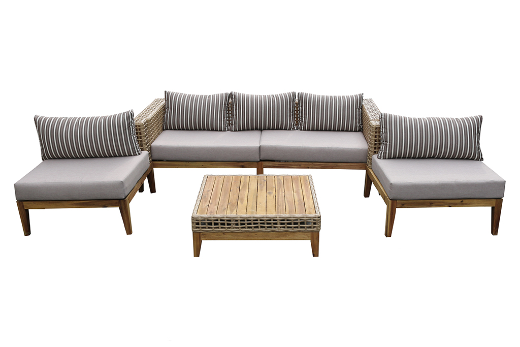 SOFA PE RATTAN WICKER FURNITURE - CH4275A-4BR