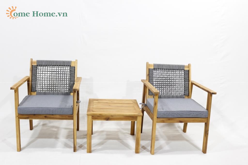 Custom Rope Woven Patio Sofa  OEM Vietnam Manufacturer-CH5268C-3GY
