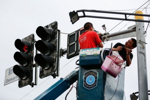Trung Quốc tặng Campuchia camera giám sát lắp đặt trên đường phố