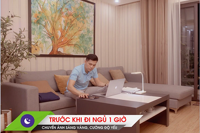 Tại sao nên sử dụng ánh sáng vàng 1 giờ trước khi ngủ?