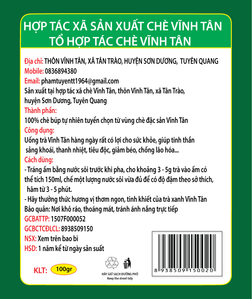 Nội dung ghi nhãn bao bì sản phẩm