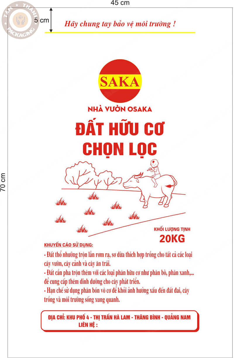 BAO BÌ ĐẤT HỮU CƠ CHỌN LỌC OSAKA