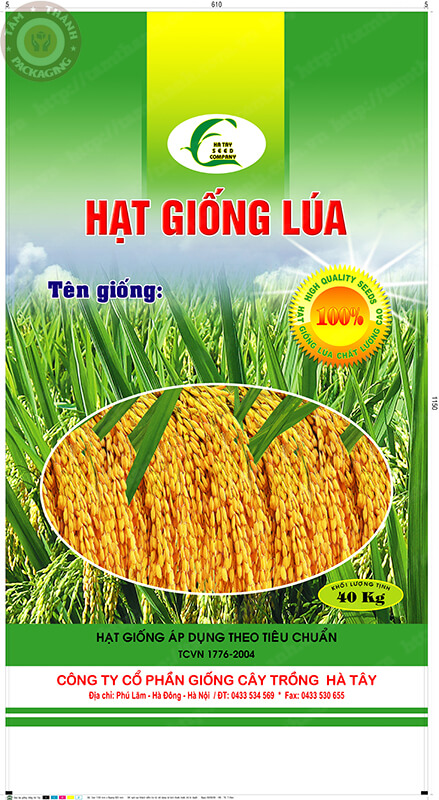 BAO BÌ GIỐNG LÚA HÀ TÂY 40KG