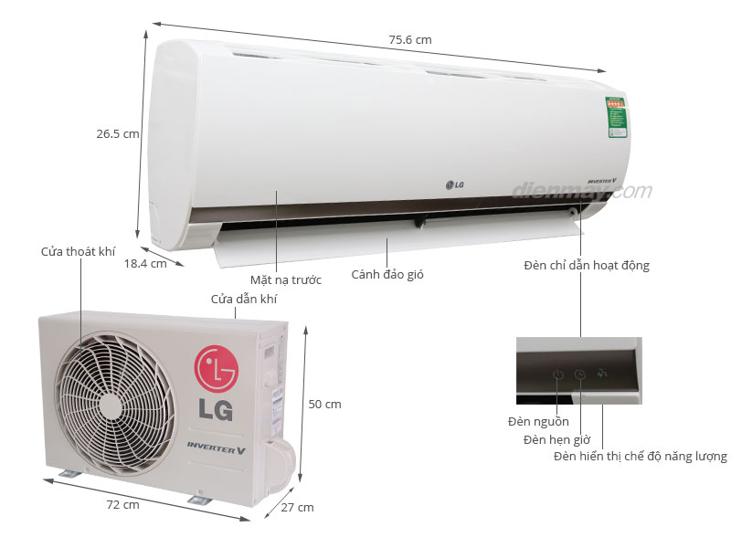 Máy lạnh Inverter (1 HP)