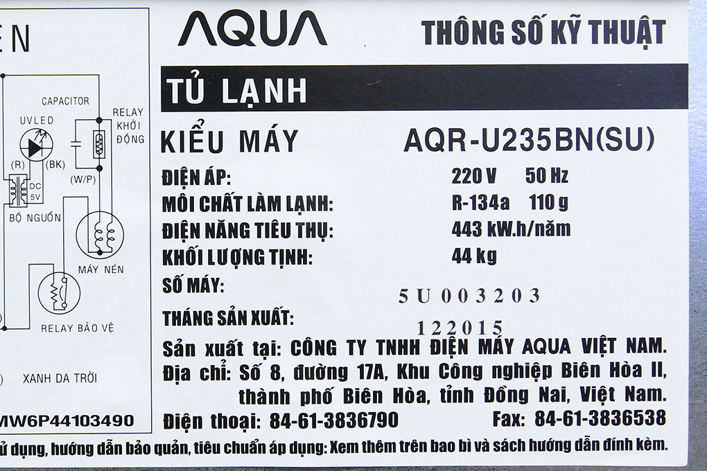 Tủ lạnh (228 lít)