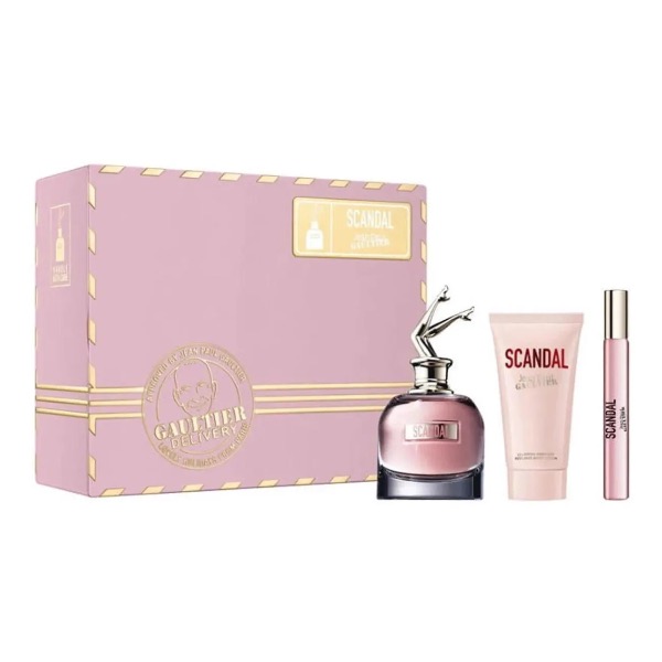 Giftset Nước Hoa Jean Paul Gaultier Scandal 3pcs EDP 80ml