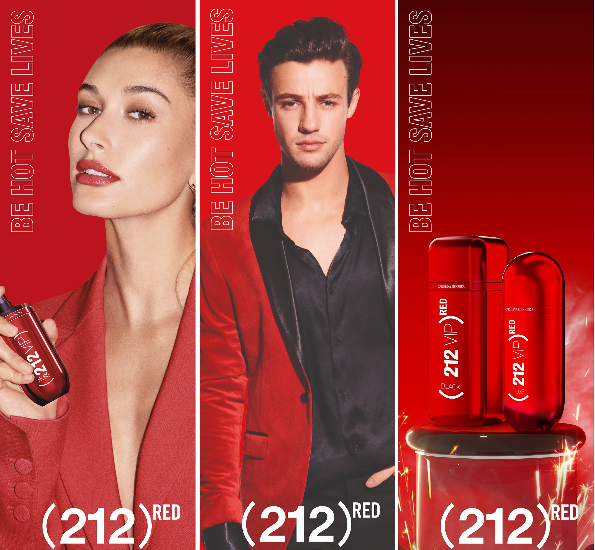 212 VIP BLack Red This Product Saves Lives Limited Edition Linh Perfume
