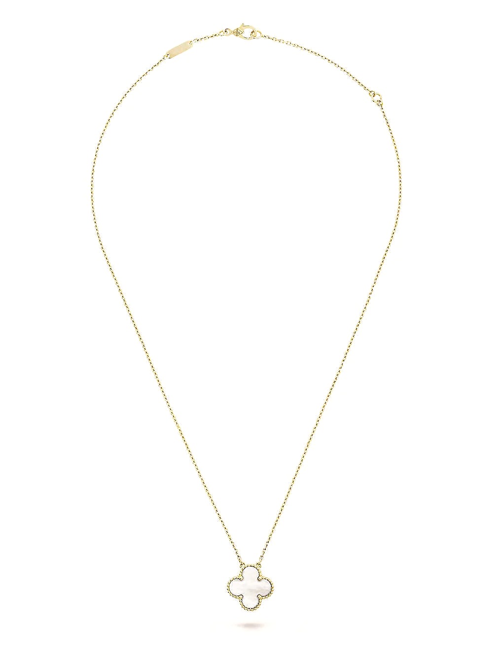 Dây chuyền VAN CLEEF & ARPELS Vintage Alhambra gold and mother-of-pearl pendant 18K GOLD