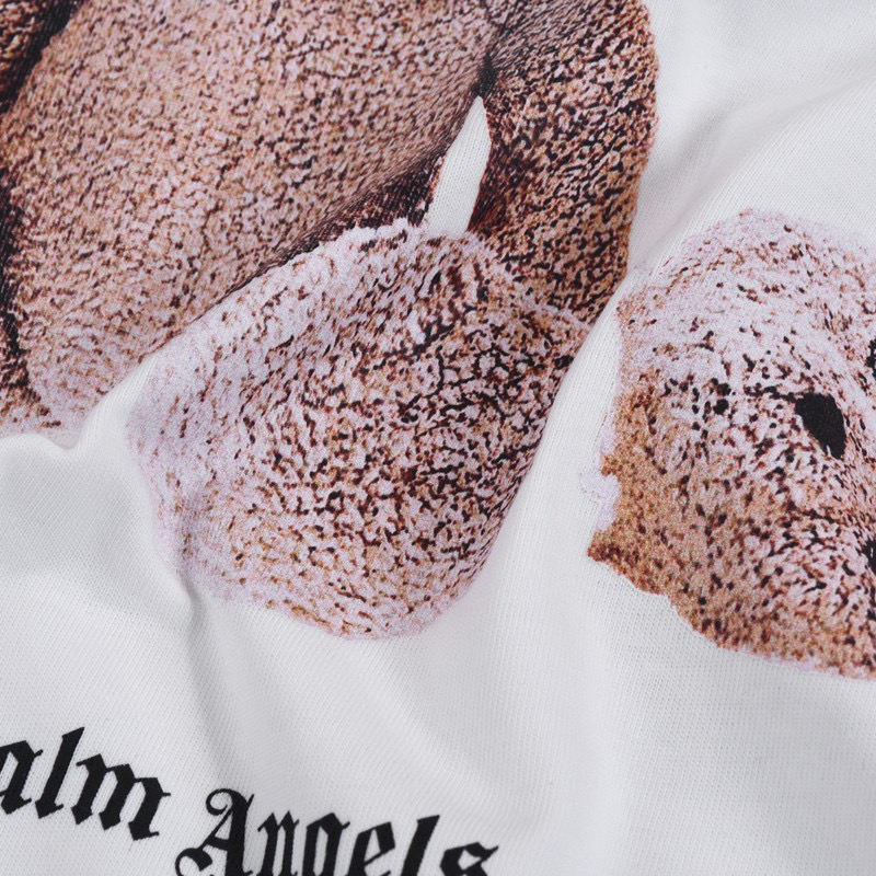 ÁO PALM ANGELS TEDDY LOGO T SHIRT WHITE