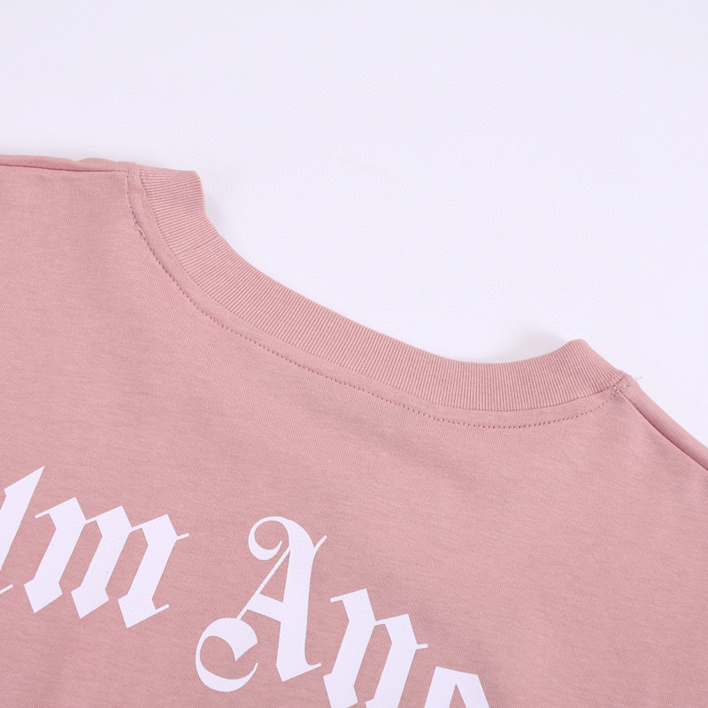 ÁO PALM ANGELS TEDDY LOGO T SHIRT PINK