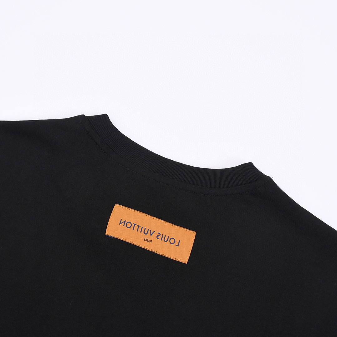 LV Spread Embroidery TShirt  Luxury Black  LOUIS VUITTON