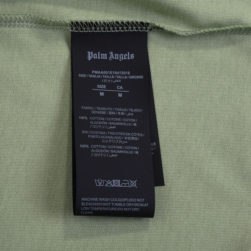ÁO PALM ANGELS TEDDY LOGO T SHIRT GREEN