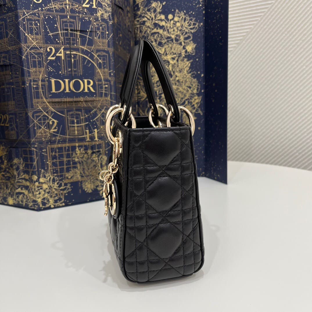 TÚI CHRISTIAN DIOR LADY DIOR CALFSKIN BLACK