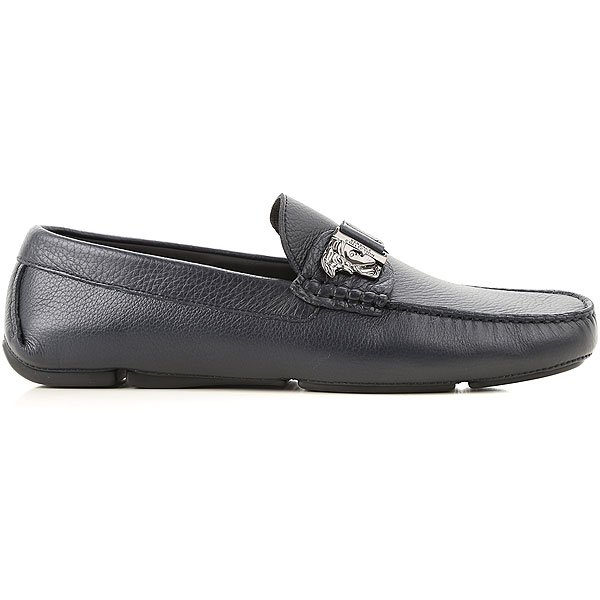 VERSACE MEDUSA HEAD ON BUCKLE LOAFER