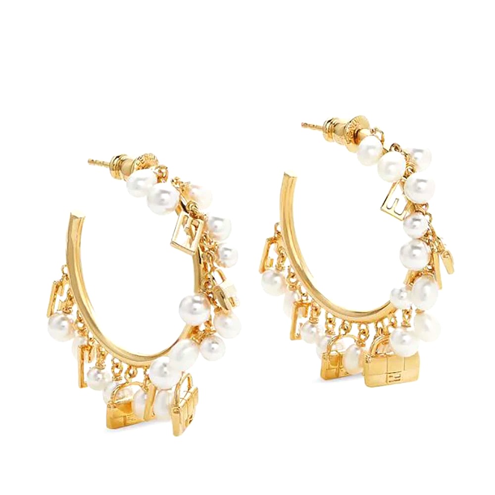 Bông tai Fendi Women Baguette Earrings Gold-colored