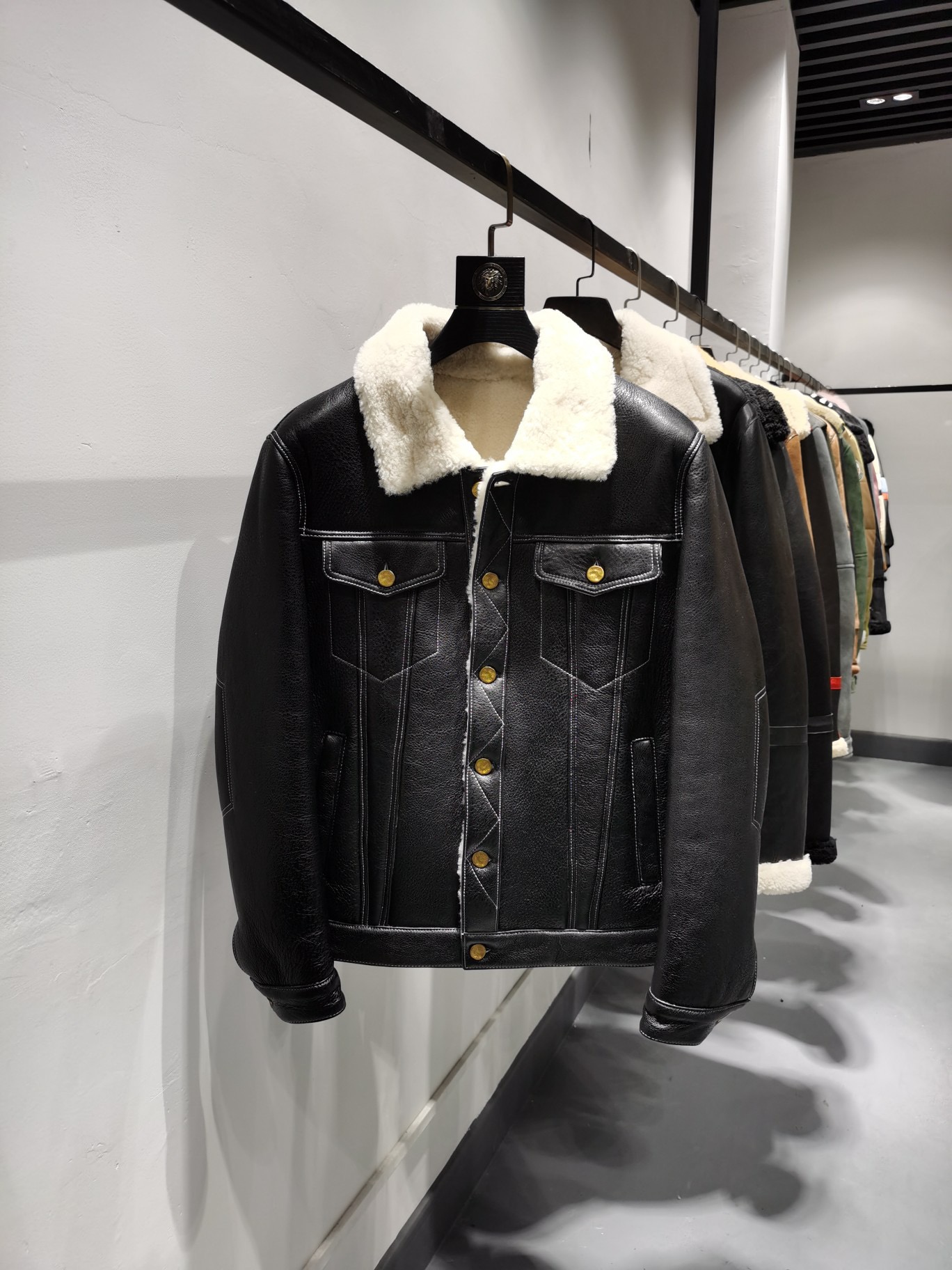 ÁO LOUIS VUITTON LEATHER JACKET LÓT LÔNG