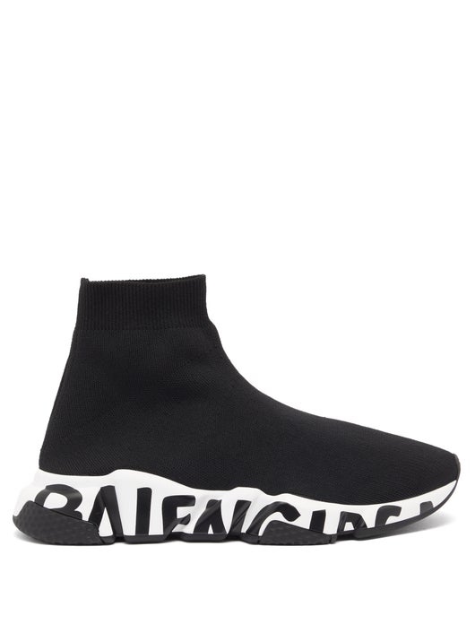 GIÀY BALENCIAGA Speed graffiti-print trainers