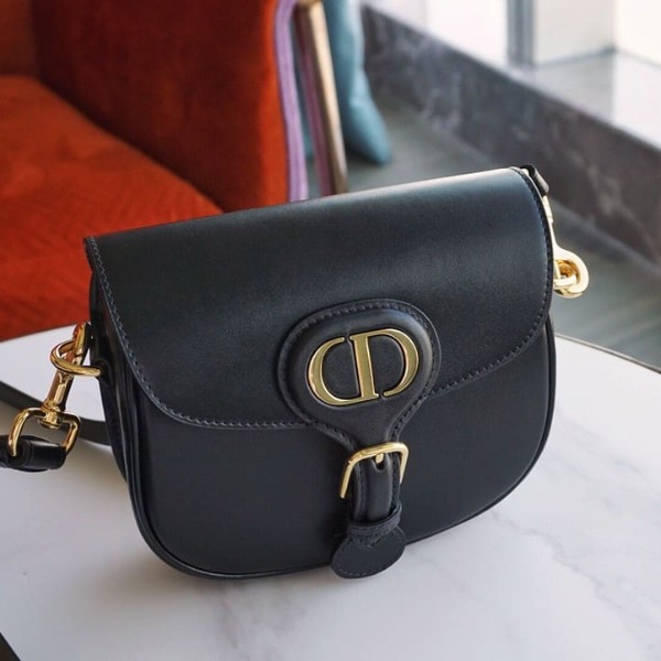Túi Dior Bobby Women Dior Bag Black Calfskin 18cm