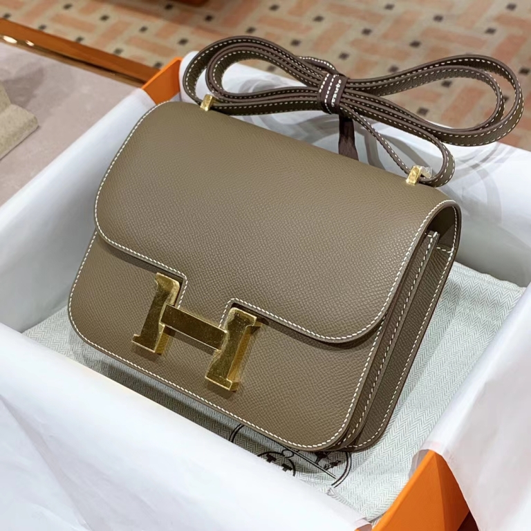 TÚI HERMES Constance Gris Elephant Epsom 19CM(giá liên hệ)