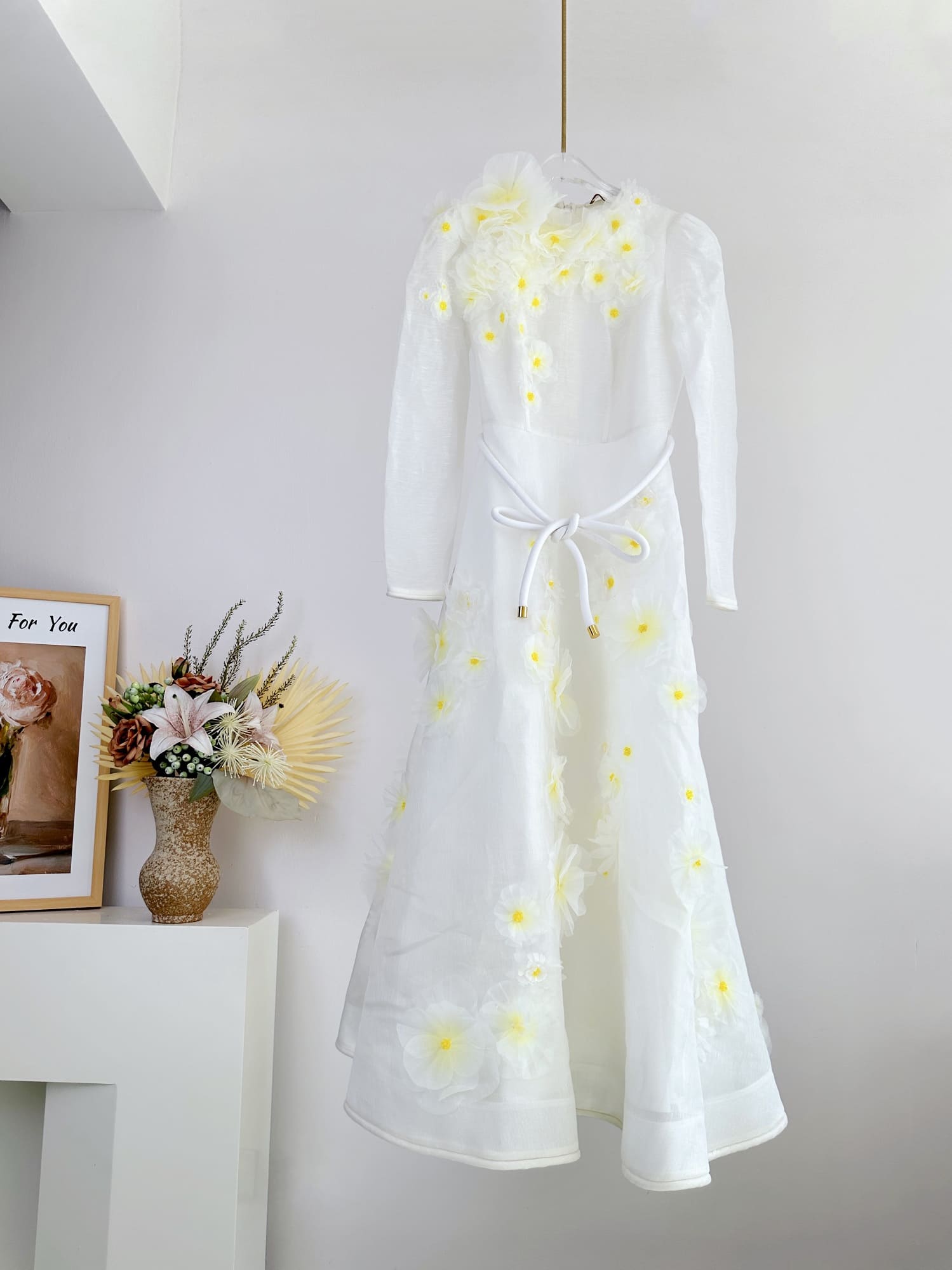 VÁY ZIMMERMANN Vintage Flower Short Sleeve Long Dress High Classy
