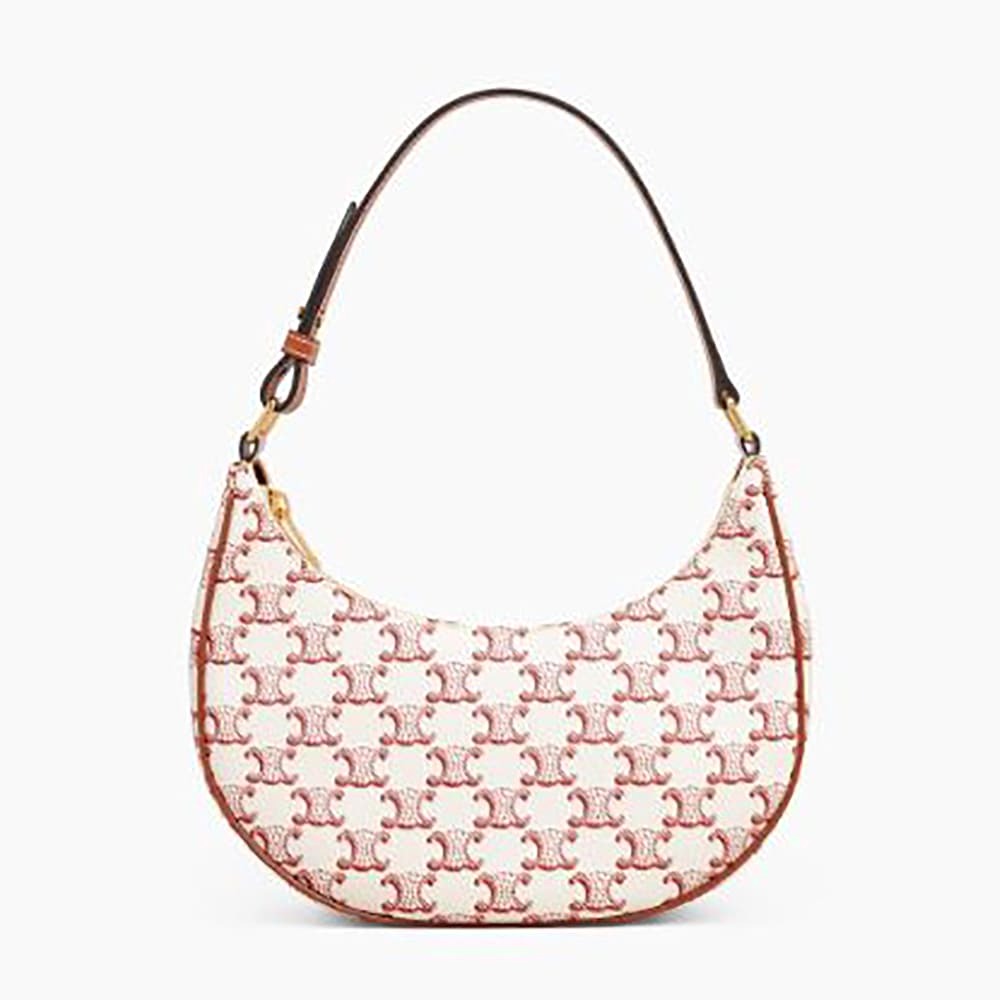 TÚI Celine Women Ava Bag in Triomphe Canvas and Calfskin
