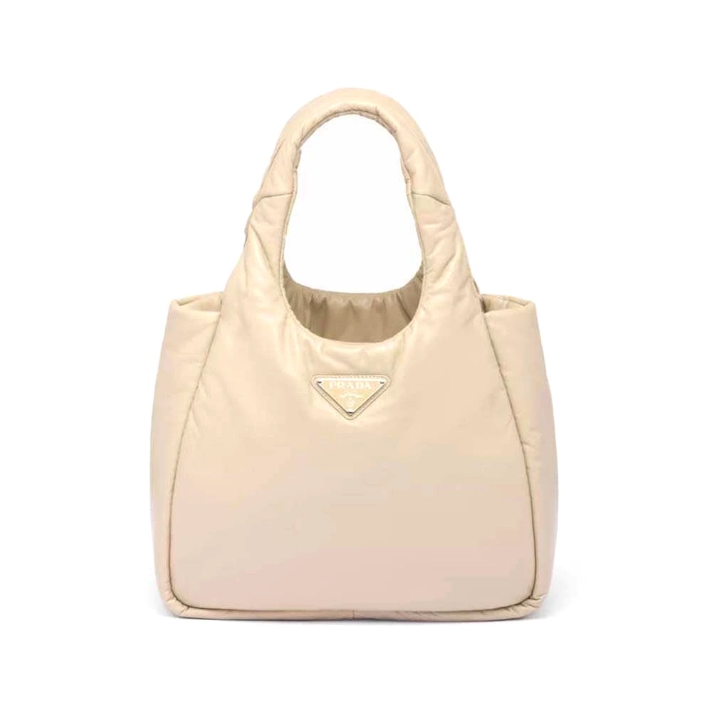 TÚI Prada Women Medium Padded Prada Soft Nappa Leather Bag-Beige