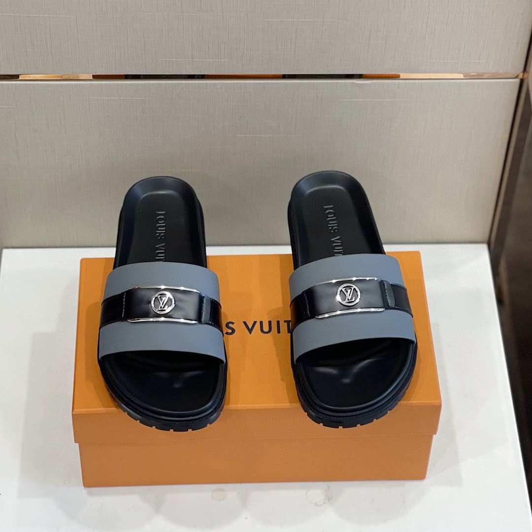 DÉP LOUIS VUITTON LV CIRCLE LOGO SANDAL AAA