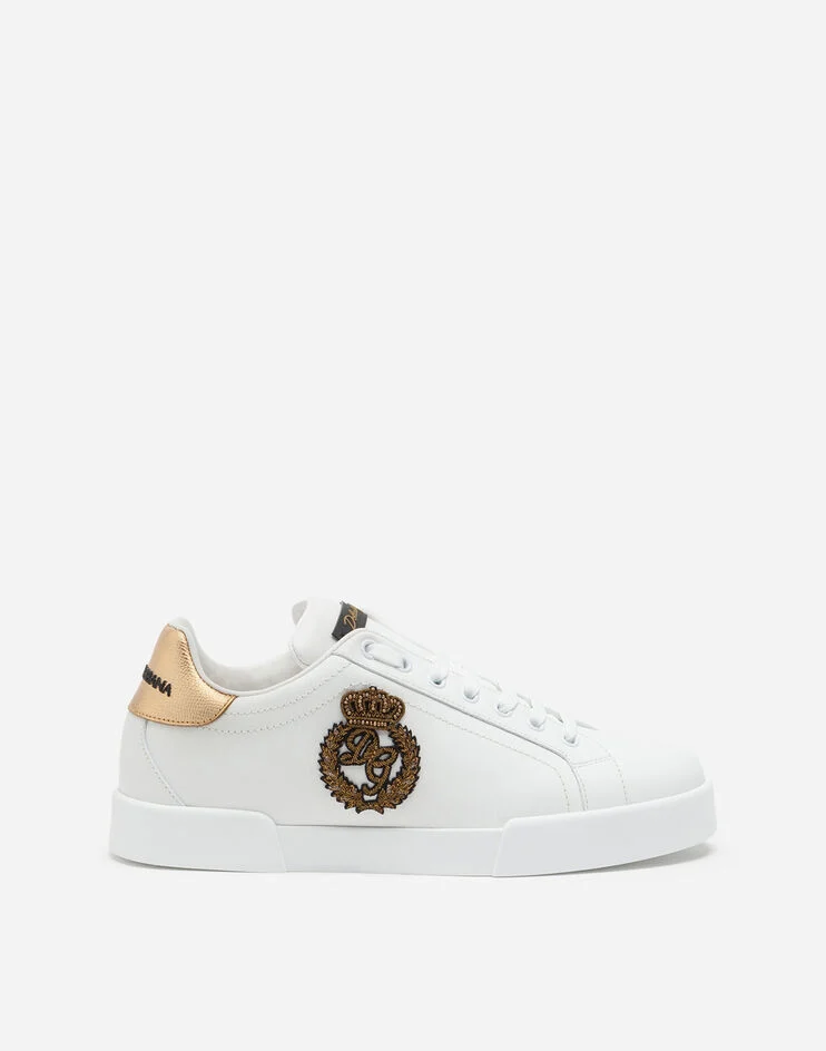 GIÀY DOLCE & GABBANA Portofino sneakers with crown patch SS2021