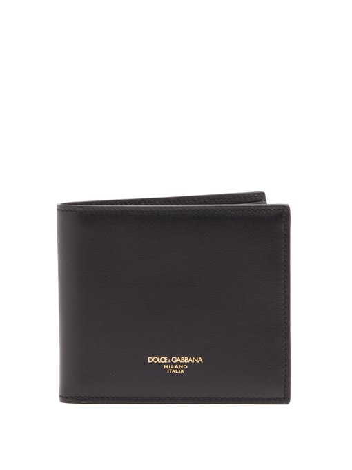 VÍ DOLCE & GABBANA  Logo bi-fold leather wallet