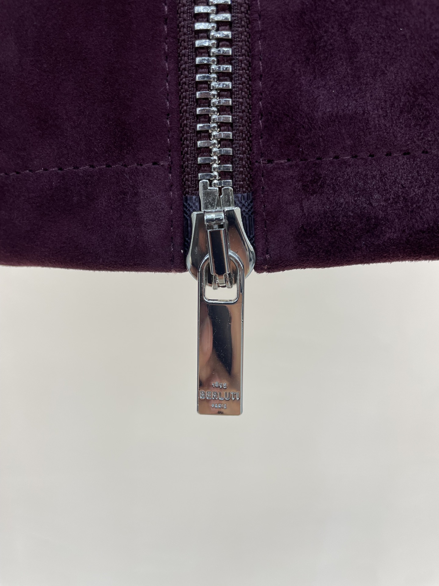 ÁO BERLUTI SUEDE LEATHER JACKET PURPLE
