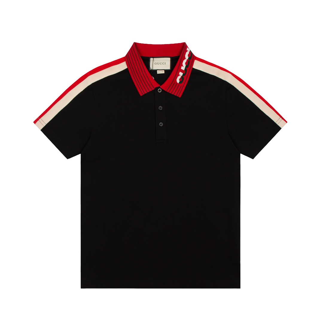 ÁO GUCCI Collar Logo Polo-Shirt