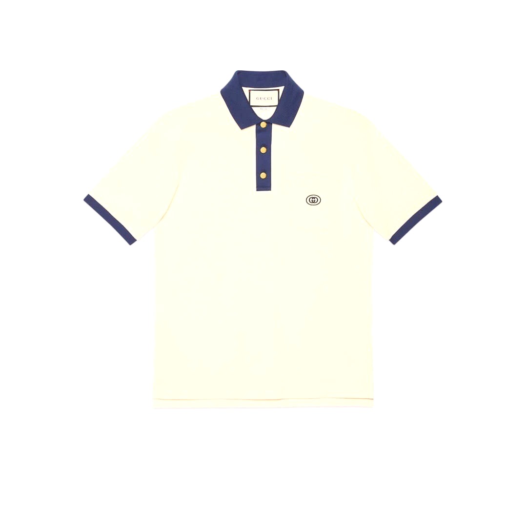 ÁO GUCCI GG POLO SHIRT WHITE