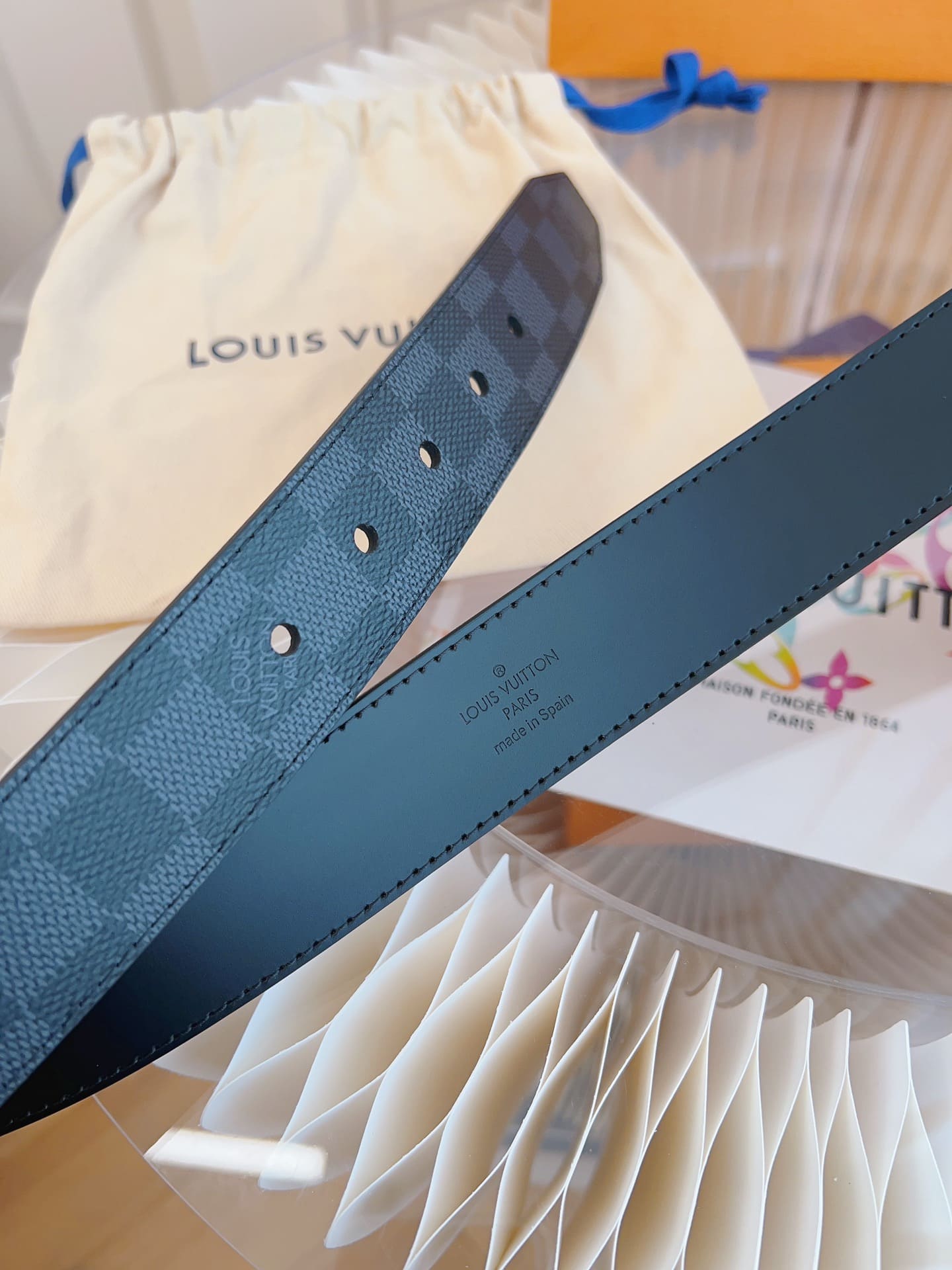 DÂY LƯNG LOUIS VUITTON BLACK MONOGRAM LEATHER Khóa bạc
