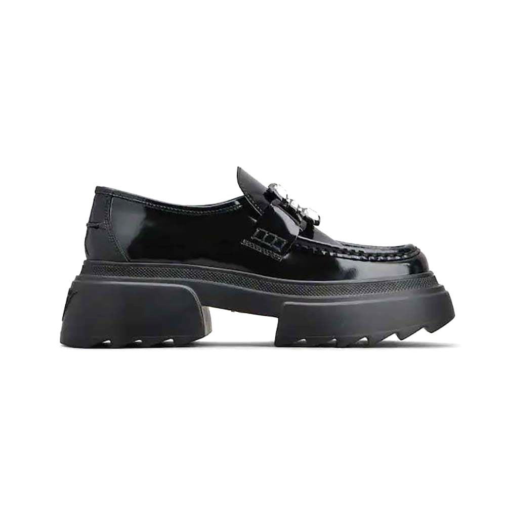 GIÀY Roger Vivier Women Wallaviv Strass Buckle Loafers in Patent Leather
