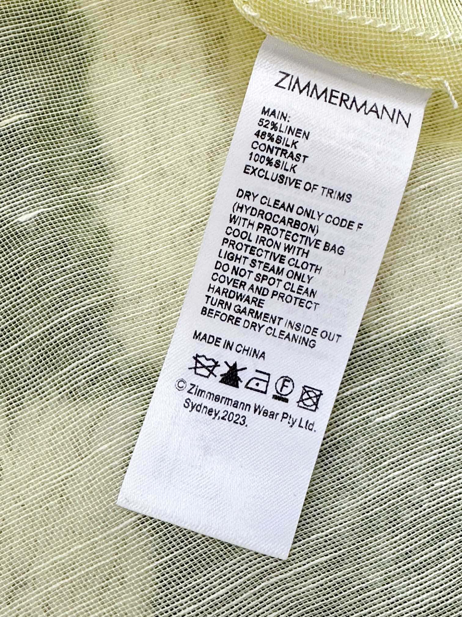 ÁO ZIMMERMANN Flower Diamond Vintage Dress High Classy