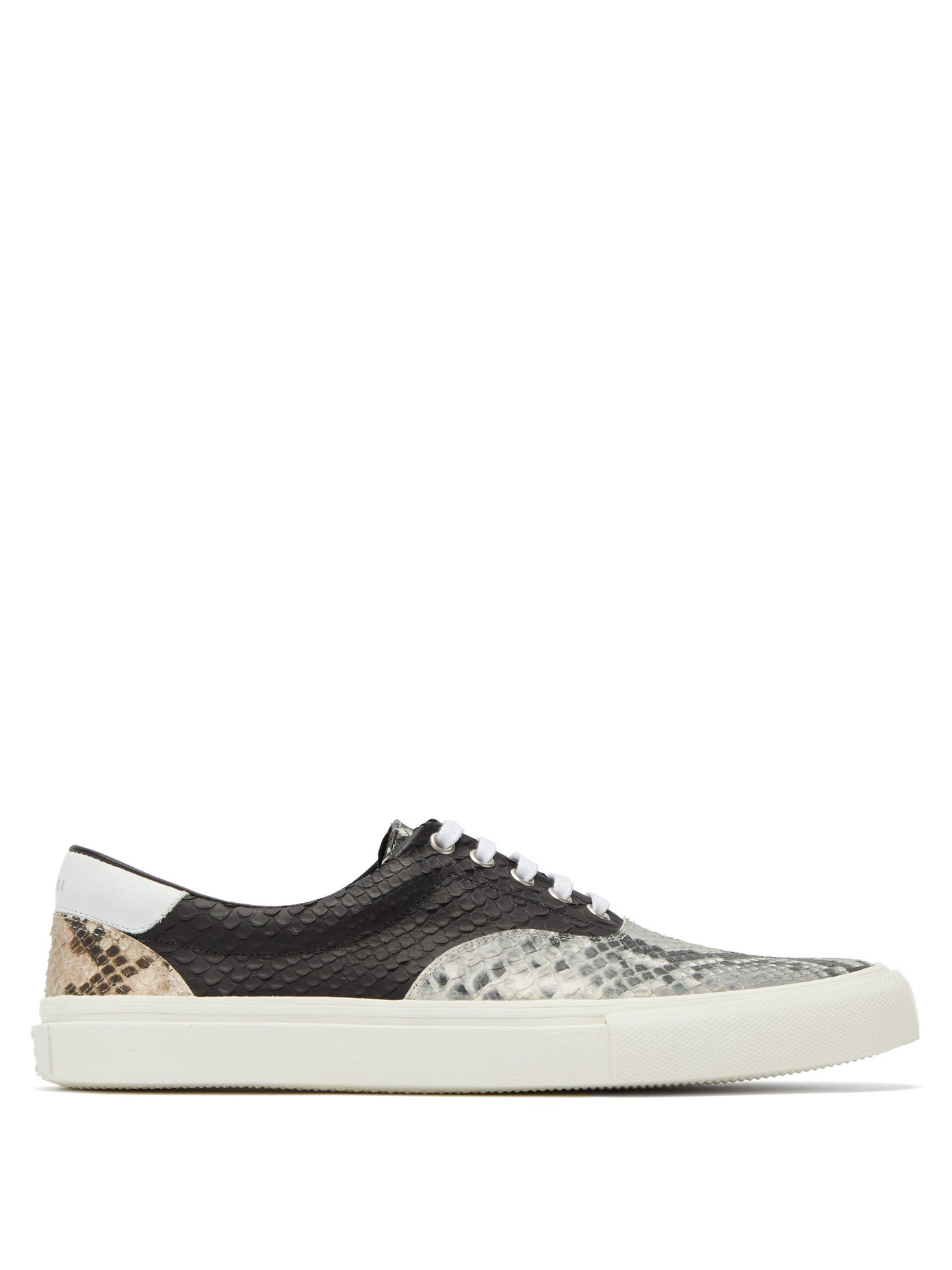 GIÀY AMIRI  Python-effect leather trainers