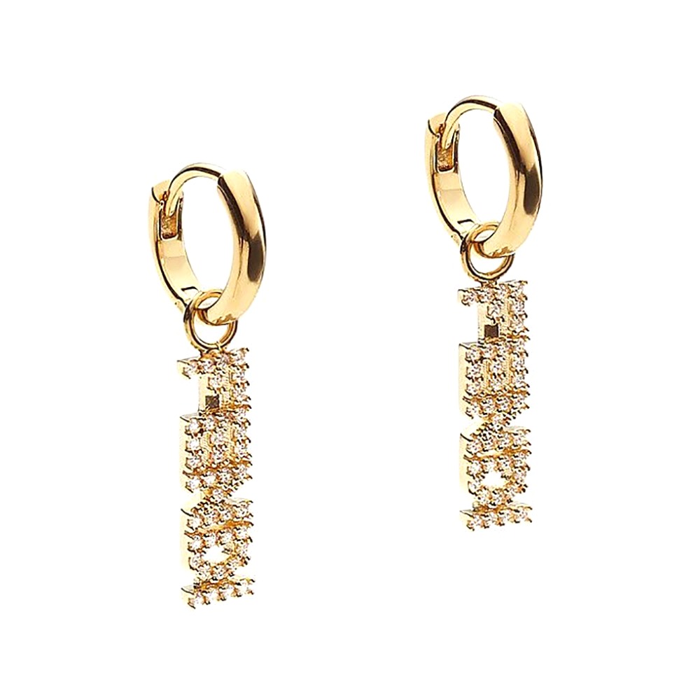 Bông tai Fendi Signature Gold-Colored Earrings