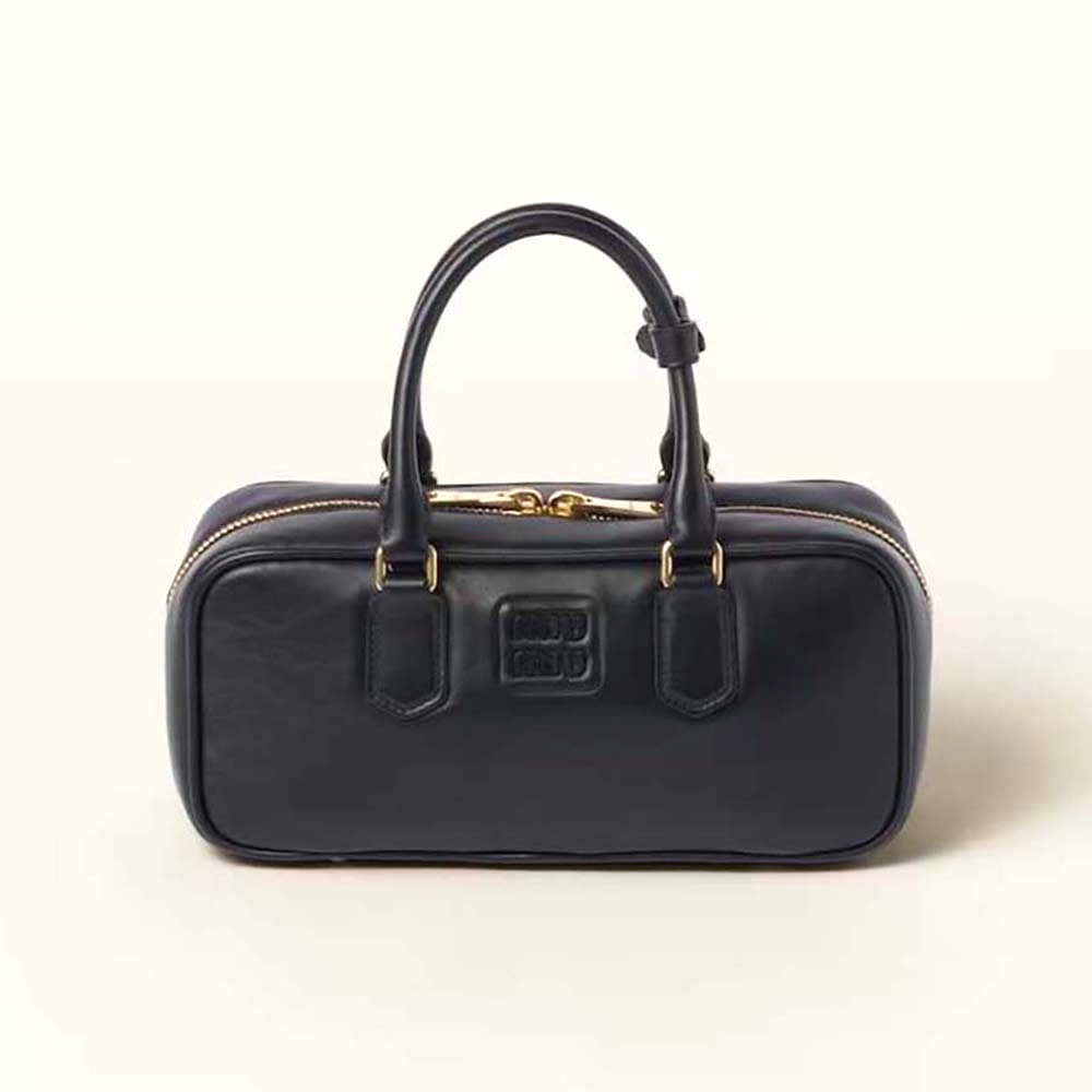 TÚI Miu Miu Women Arcadie Leather Bag-Black